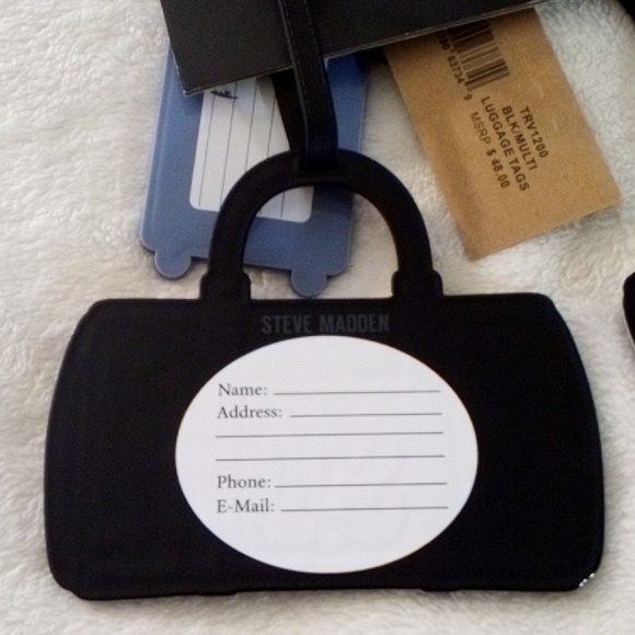 STEVE MADDEN TRAVEL 4 PIECE LUGGAGE TAG SET - Picture 5 of 6